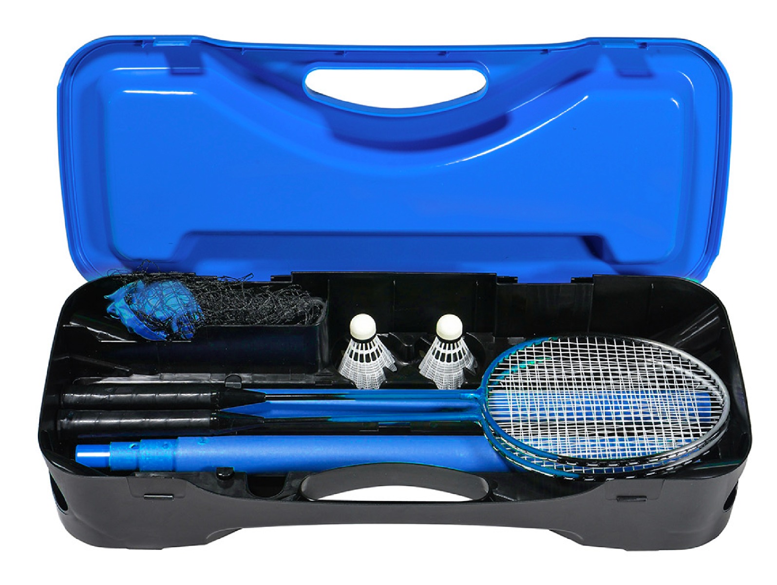 Set de Badminton complet avec filet 295 x 38 x 154 cm, raquettes